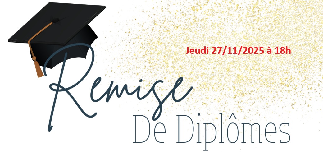 Remise de diplômes.